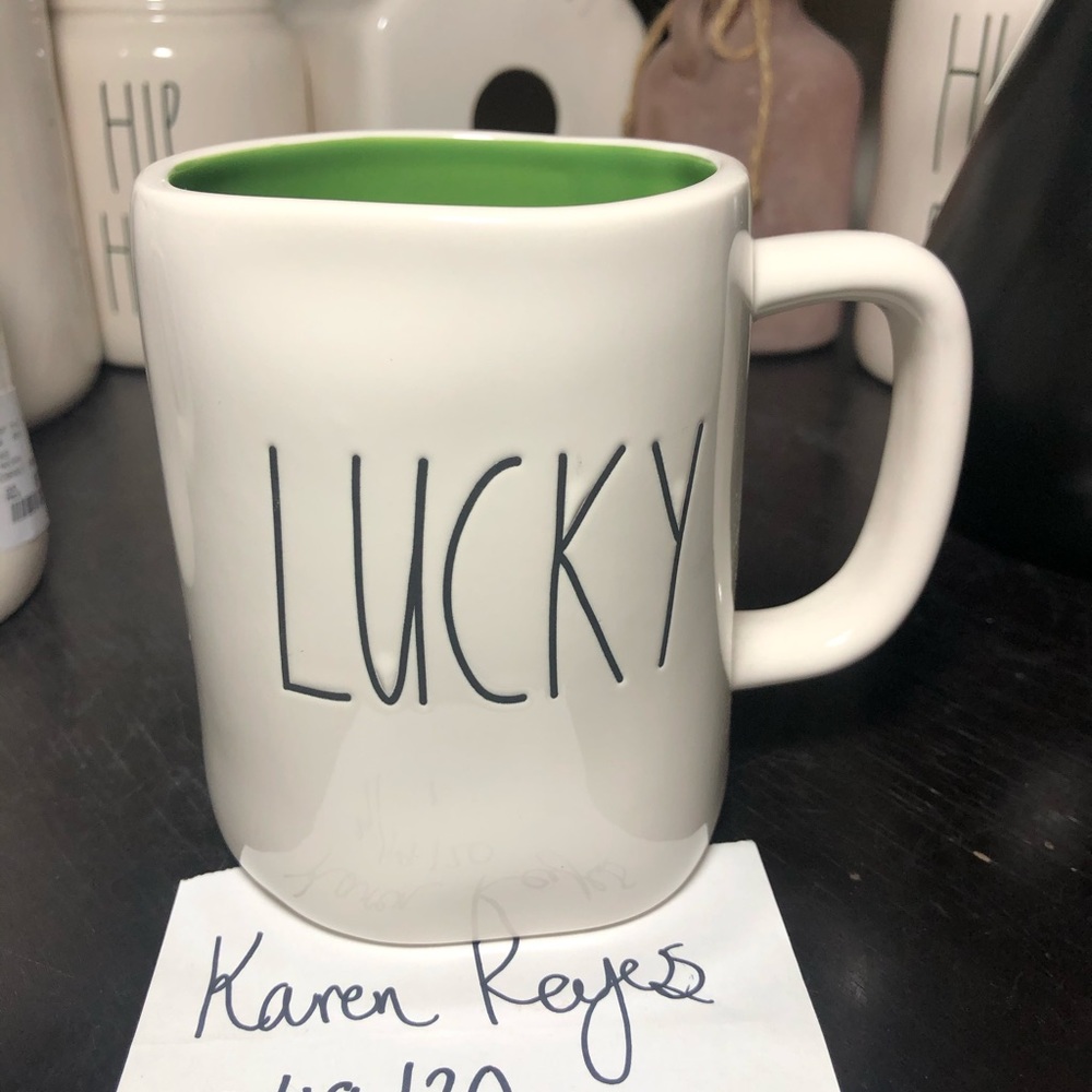 Rae Dunn lucky mug